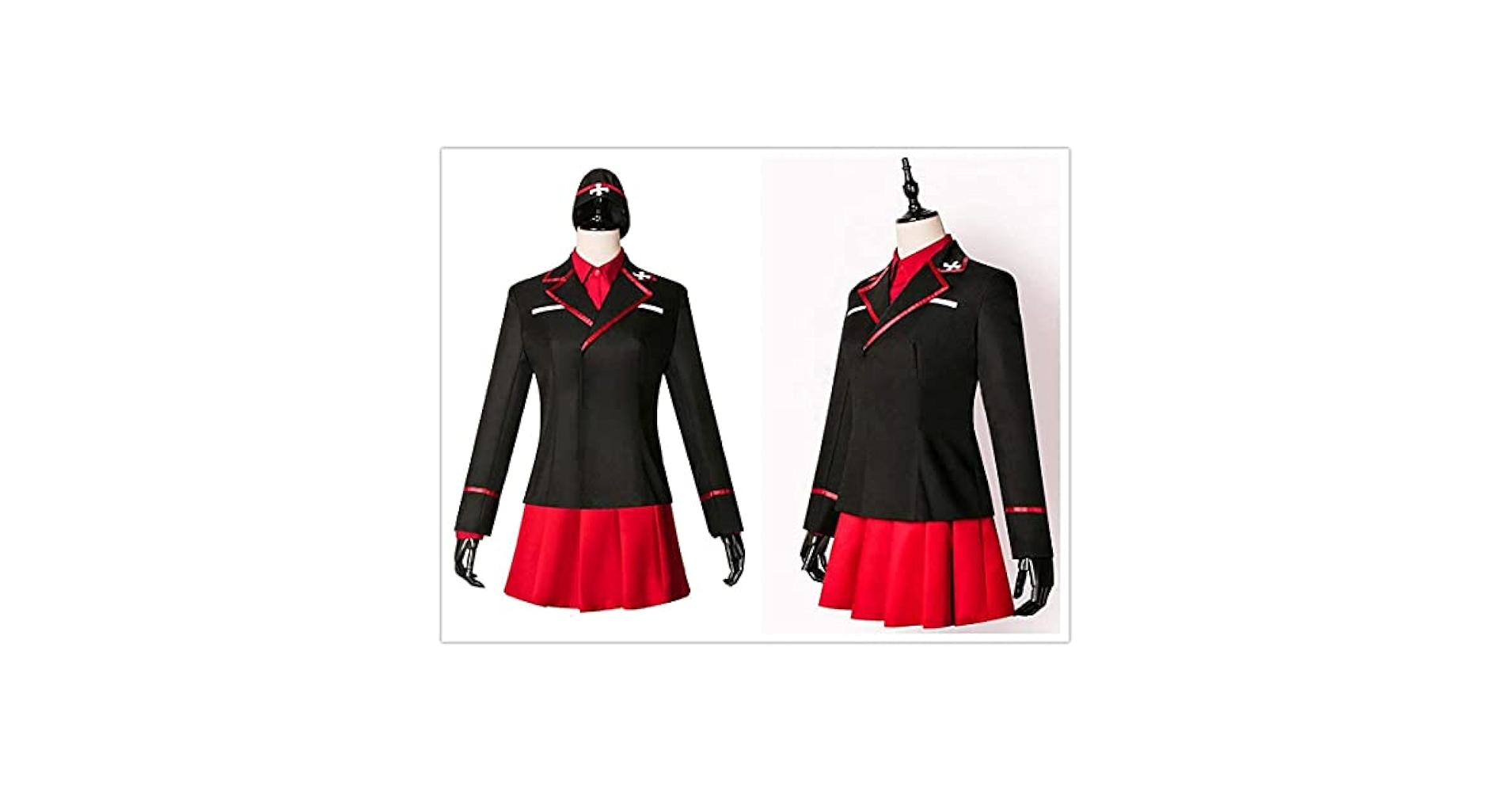 Lサイズ ガールズ＆パンツァー 黒森峰女学園 冬制服 コスプレ 衣装 黒森峰女学園パンツァージャケット [ガールズ＆パンツァー 劇場