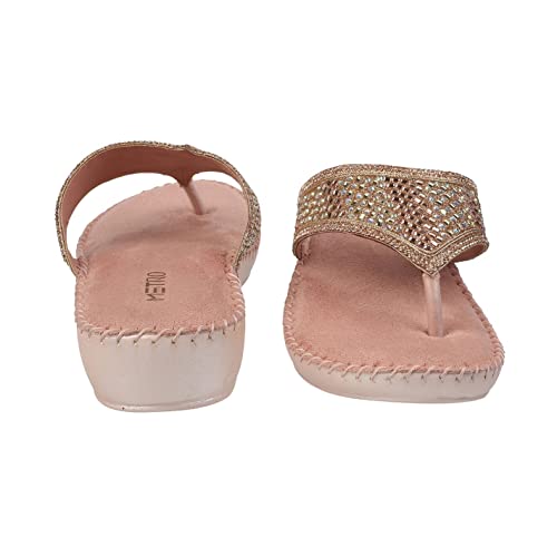 Image of Mochi Women Suede Leather Comfort Slip-on Sandal