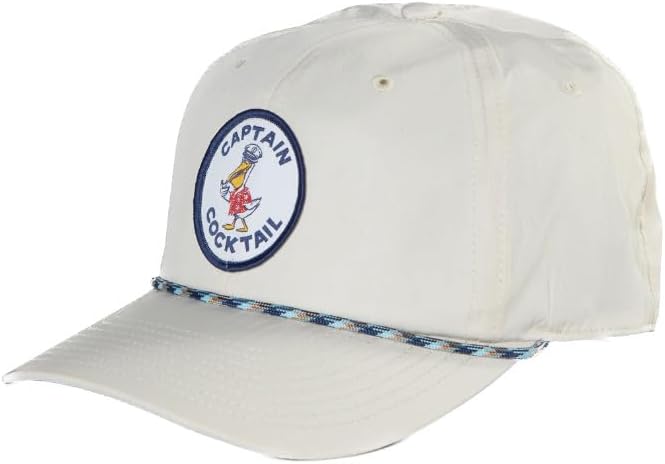 Toes on the Nose Natural Unisex Baseball Cap - Captain Cocktail Snapback Hat, Casual Outdoor Activities, Spring, Summer
