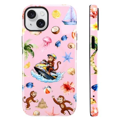 Image of Magnetic for iPhone 15 Plus Case for Women Girl, Monkeys