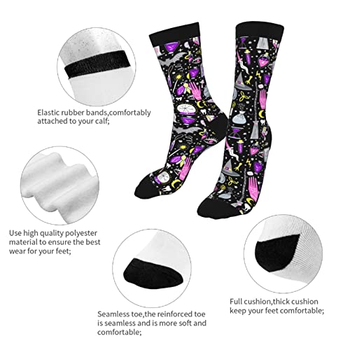Yilad GWOMENSOCKS-490605210 Magic Witch Socks Novelty Crew Socks Funny Crazy Dress Socks thumb #6