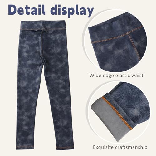 4 Pack Girls Jeggings Girls Imitation Denim Print Leggings Girl's Stretchy Pants Kids High Waist Slim Pants4
