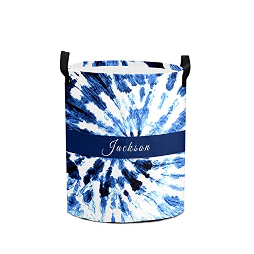 Custom Laundry Basket Name Pattern Laundry Basket Personalized Collapsible Laundry Hamper with Name Dirty Clothes Storage Basket with Handles (Multi10)