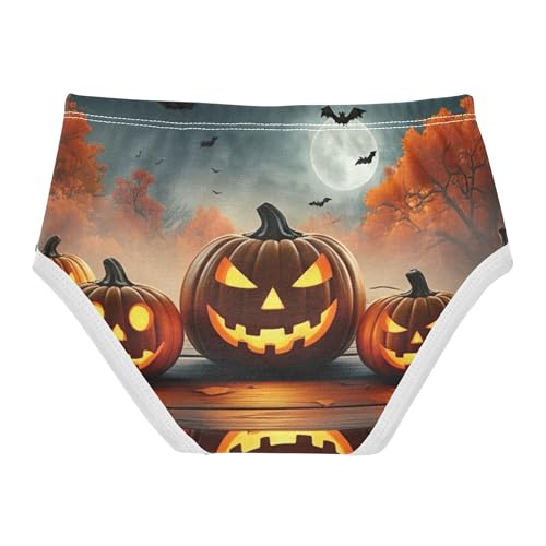 Halloween Jack Lantern Pumpkins Girls Underwear Toddler 2t Cotton Little Girl Panties Print Briefs Underpants2