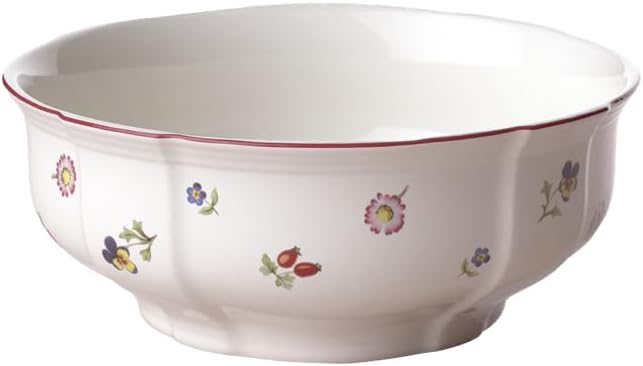 Villeroy & Boch Petite Fleur Bowl, 8.25 in, Premium Porcelain, White/Colourful