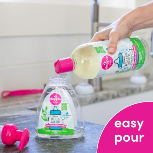 Image of Dapple Baby Foaming Dish Soap, Refill, Unscented, 30oz (2 Units) (Pack of 2)