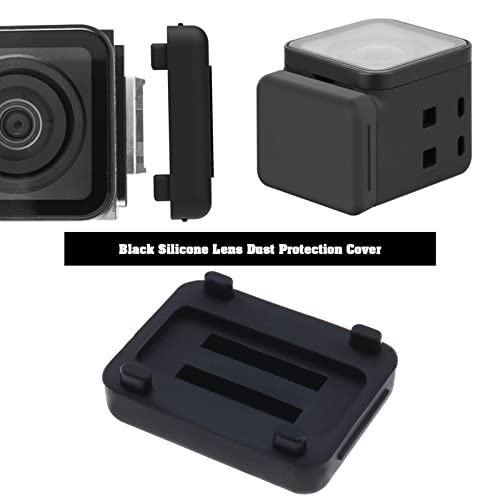 Be In Your Mind 2PCS Silicone Lens Cover Compatible with Insta360 ONE R/RS Camera Lens Dustproof Protective Case Cap Camera Accessories Black - Image 2
