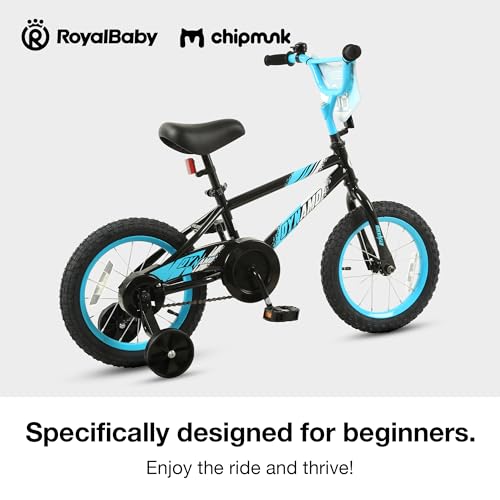 Image of Chipmunk Kids Bike Toddlers 12 14 16 18 Inch Wheel Bicycle Beginners Boys Girls Ages 3-11 Years, Multiple Color Options