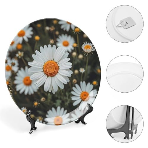 Plato decorativo Bohemian Daisy Badge 6 pulgadas miniatura 4