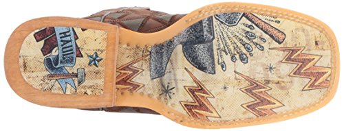 Image of Tin Haul Shoes Men's Triangles Work Boot, Brown, 11 D US