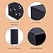 Makeup Brush Holder Organizer-Professional Travelling Brushes Case with Magnitic -PU Leather Rectangle box Large Capacity Storage bags for Pen Pencils Brushes Countertop Display Container (PU Black)