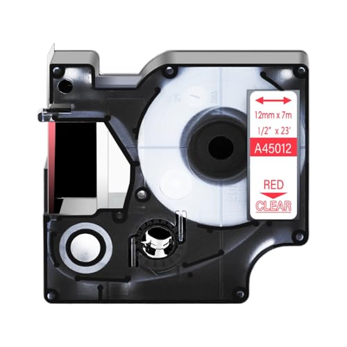 D1 45013 45803v^[ƃx}l[W[350 450d 200 12mmƌ݊̂锒xe[v̍(Red on Clear)