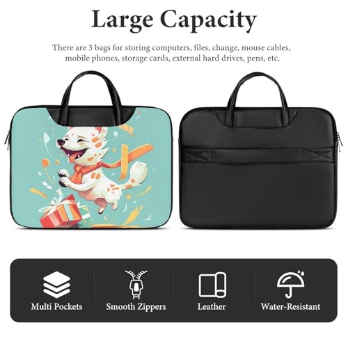 Maletín para portátil impermeable 17 pulgadas estilo Dog Holding Gift miniatura 5