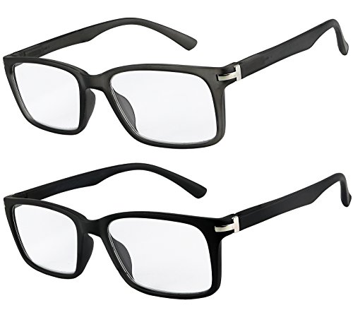 Success Eyewear Reading Glasses Set of 2 Fashion Quality Spring Hinge Readers Men