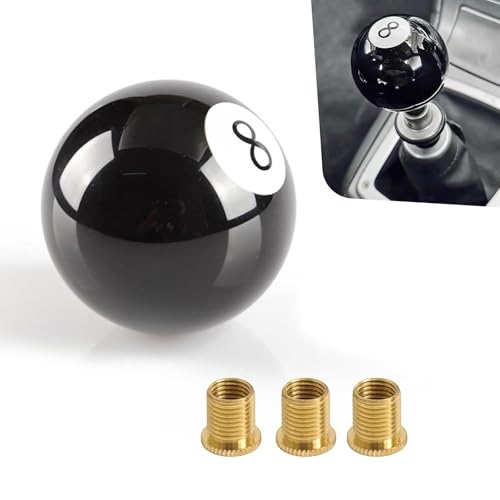 XIZAKEE 8 Billiard Ball Shift Knob with 3 Adapters