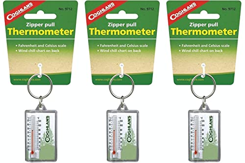 Coghlan's Zipper Pull Thermometer, ? and ? (3-Pack)