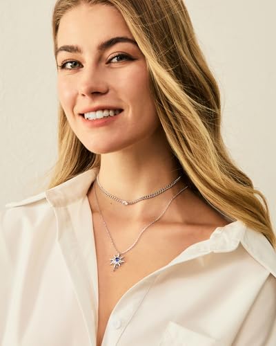 FANCIME Soluna Nexus Necklace for Women Sterling Silver Moon Jewelry Sun Pendant Fine Jewelry Gemstone Birthday Mothers Day Gifts for Wife3