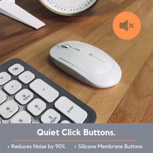 X9 Performance Wireless Mouse - Quiet Click with Adjustable DPI - Comfortable for Laptop, Desktop, Mac or PC