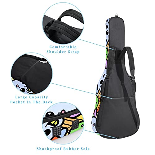 Housse de guitare en tissu Oxford imperméable avec bandoulière réglable - Les Beatles, Paul McCartney, John Lennon, RIngo Starr, George Harrison Housse de guitare en tissu Oxford imperméable avec bandoulière réglable – Image 4