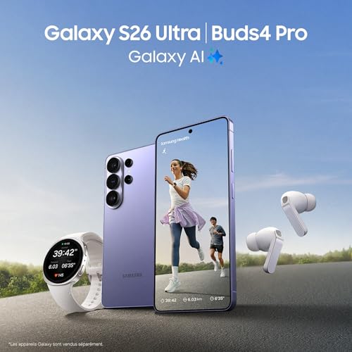 Samsung Galaxy S26 Ultra, Smartphone Android 5G avec Galaxy AI, 256 Go, Chargeur Secteur Rapide 25W Inclus, Smartphone déverrouillé, Violet, Version FR - 9