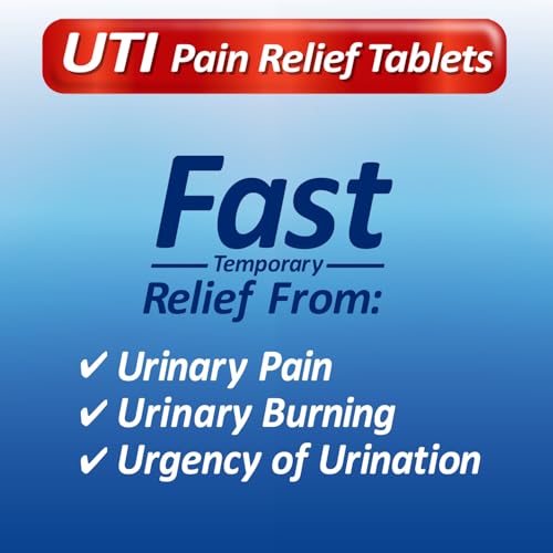 image for Uristat Ultra Strength UTI Relief Tablets – Ease Urinary Pain, Burni