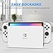 HEYSTOP Funda para Nintendo Switch OLED Modelo Funda de Transporte con Carcasa...