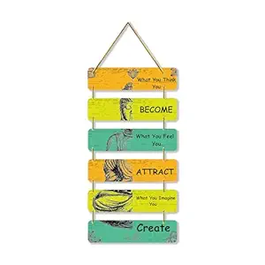 JUST NOW Motivational Wall Art Print Decor Buddha Wall Hanging for Home Decoration Wall Decoration for Living Room Hanging Decorative Items Wall Decor Home Decor Diwali Decoration (Multicolor M03)