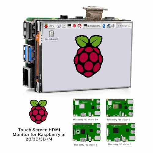 Image of OSOYOO 3.5inch Touch Screen LCD Display HDMI Monitor for RPI with Stylus Pen and Protective Case Support Raspberry Pi 5 4 2GB / 4GB / 8GB 2 3 Model B B+