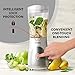 Mueller Ultra Bullet Personal Blender for Shakes and Smoothies with 15 Oz Travel Cup and Lid, Juices, Baby Food, Heavy-Duty Portable Blender & Food Processor, White