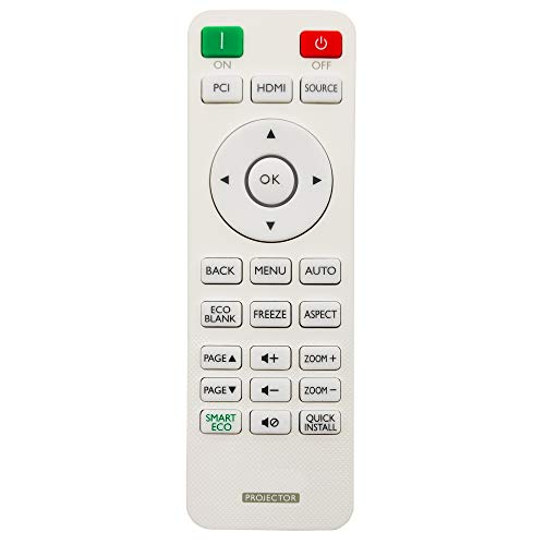 Leankle Remote Controller 5J.JGV06.001/ RCX014 for BenQ Projectors MH550, MS550, MS610, MU641, MW550, MW612, MW707, MX550