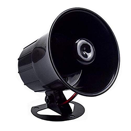 Wired Alarm Siren Horn,Universal 15W DC 6 to 12V Siren Horn for Automobile