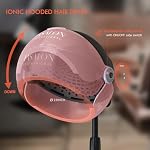 TASALON Ionic Hooded Hair Dryer, 1875W Professional Standing Hair Dryer Bonnet with 3 Temperature Settings, Height Adjustable Rolling Hair Dryer on Wheels, Sit Under Hair Dryer for Home & Salon, Pink