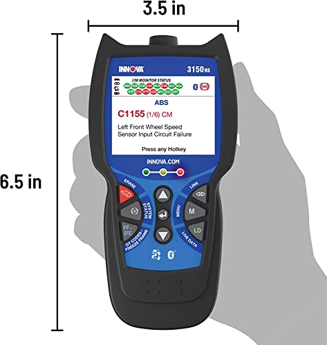 Innova 3150Rs Obd2 Scanner / Car Code Reader With Abs, Srs, Live Data, And Service Light Reset #TOP3