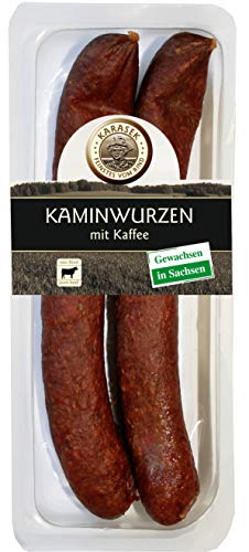Kaminwurzen Rind 100% | Rindswurst geräuchert mit Pfeffer | Ausgereifte Mettwurst - Salami zum kalt & heiß essen 140 GR – Bild 7