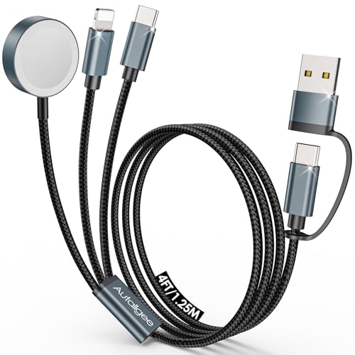 Travel Essentials for Apple Watch Charger,3 in 2 USB C Cable for...