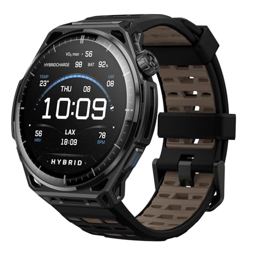 Image of Amazfit Balance 3 GPS Smartwatch, 48mm 1.5 inch AMOLED Sapphire Glass, Titanium Case, 21-Day Battery, Flashlight, 64GB, Offline Maps, 10 ATM, 180+ Sports & HYROX Fitness Tracker for Android & iPhone