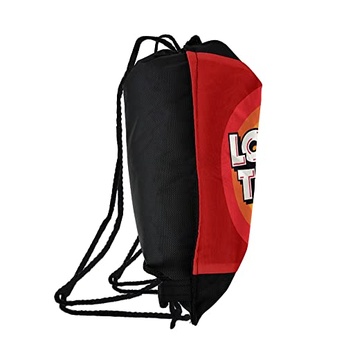 LOGOVISION Looney Tunes Logo Drawstring Backpack Sports Bag Sackpack 17" x 13", Perfect for Gym, Yoga or Practice2
