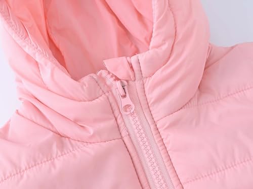 Unisex Toddler Winter Coat Hooded 2024 Fashion Solid Outwear Long Sleeve Zip Up Cropped Parkas with Pocket 1-10 Years4