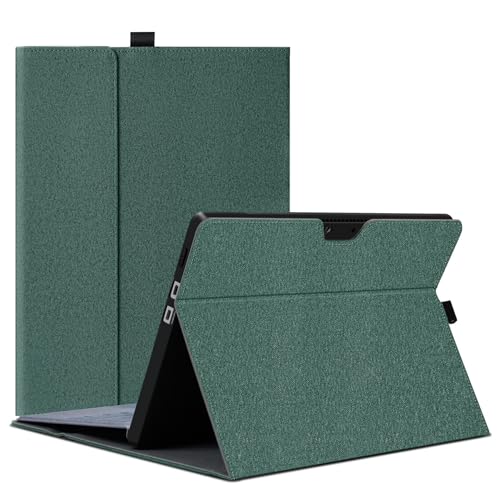 Megoo Surface Pro X Case Cover for Microsoft Surface Pro X 13 with Stylus Pen Holder Multiple Angle Adjustment Folio Stand Protective Case (Cyan)