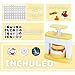 KEGOZ Button Maker Machine, 55mm Badge Maker Machine, DIY Badge Punch Press Set with Circle Cutter & 48 Button Parts, Round Pin Maker Machine for Crafting Projects