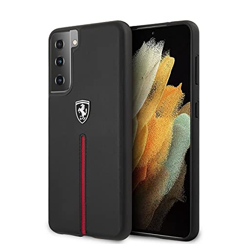 Ferrari, hardcase Off Track Housse en Cuir et Nylon pour FEOSIHCS21MBK S21+ G996, Noir