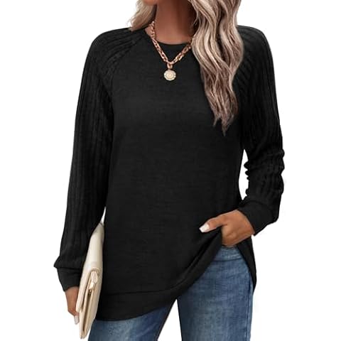 Saloogoe Women's Raglan Tunic Sweatshirt Cover
