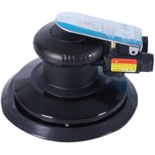 Professional Heavy Duty 6" Dual Action Random Orbit Air Sander, Orbital Pneumatic Palm Sander -Composite Design, Low Vibration