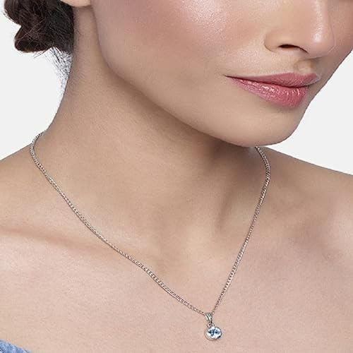 Image of Estele Solitaire Stones Charm Pendants /Necklaces for Girls & Women's