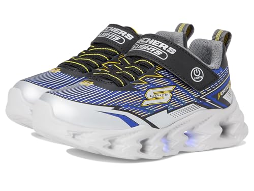 Baskets Vortex 2.0 Skechers garçon semelle amortissante design argenté