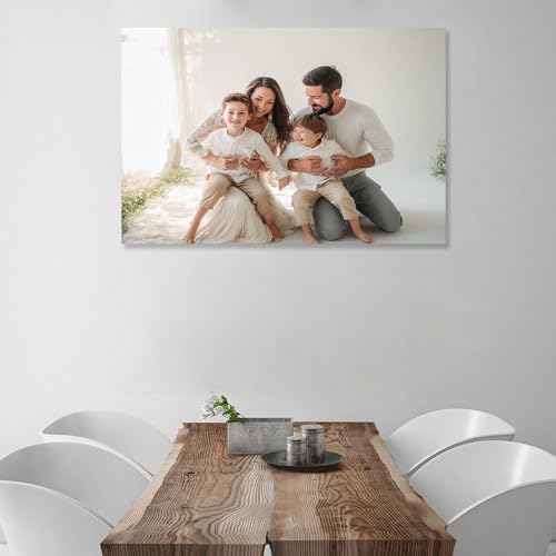 Custom Canvas Prints with Your Photos Personalized Canvas Wall Art (Framed 11x14inch) Personalized Pictures for Pet/Family Gifts for Mom/Men/Women - Image 5