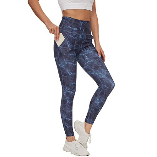 SS COLOR FISH Workout Leggings for Women with Pockets Seamless High Waited Tummy Control Yoga Pants for Women