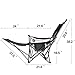 OUTDOOR LIVING SUNTIME Camping Folding Portable Mesh Chair with Removable Footrest
