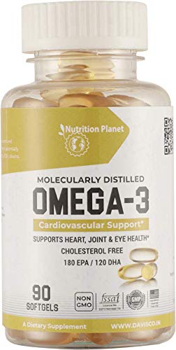 Nutrition Planet Omega-3 Fish Oil 1000mg, 90 Softgels (B086136H8M) Amazon Price History, Amazon Price Tracker