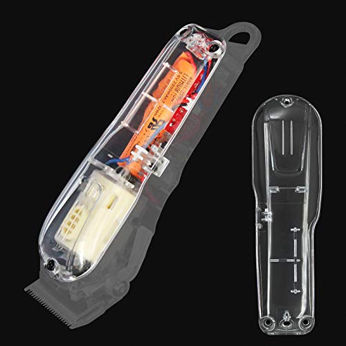 Anrom Transparent DIY Back Housing, Transparent Back Cover, Compatable for Wahl 5 Star Cordless # 8591 Cordless Clipper clear